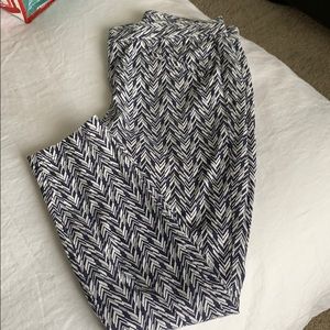 Gap cropped printed pants - sz 8